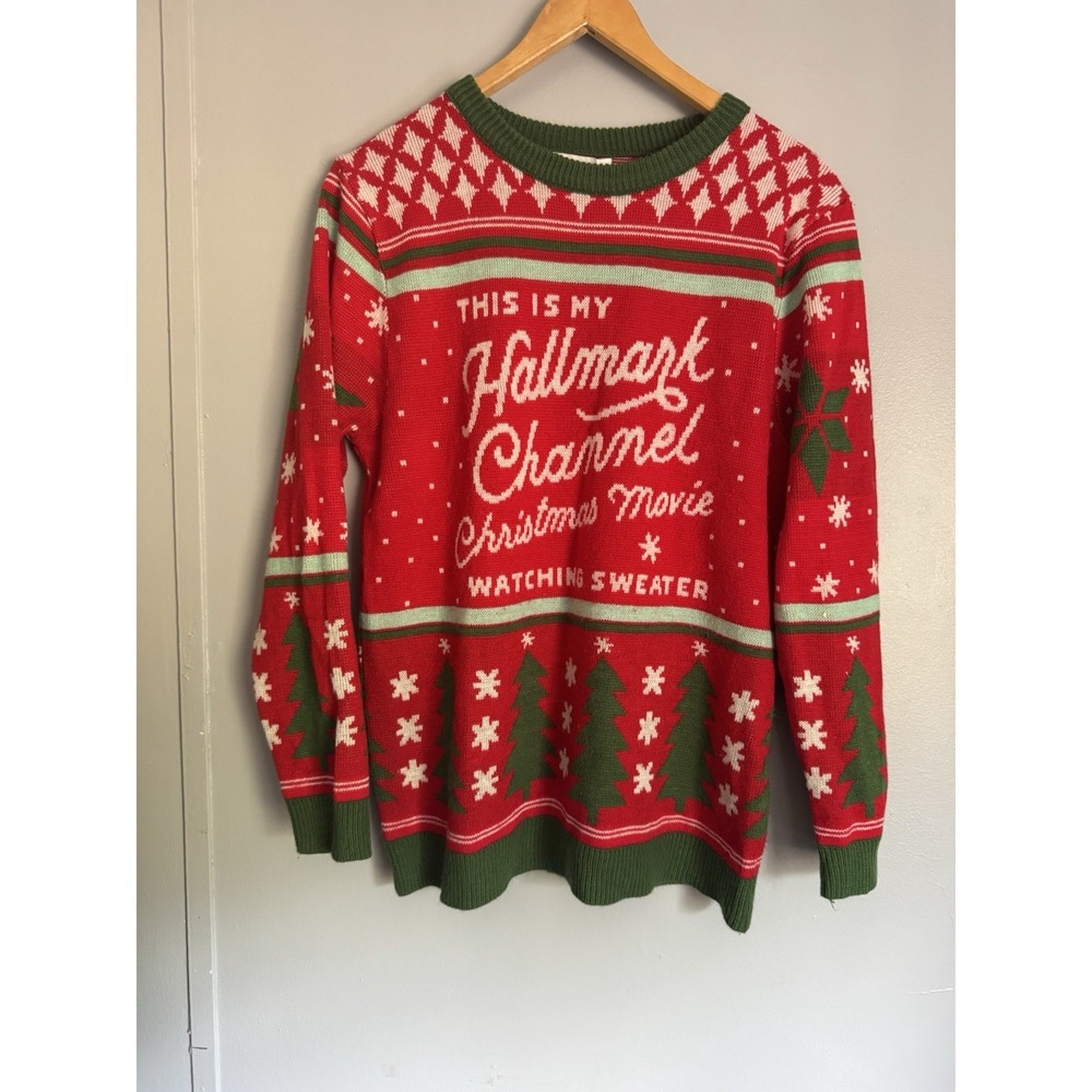 This is My hallmark channel Christmas movie sweater medium Holiday Winter Warm